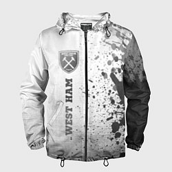 Мужская ветровка West Ham - white gradient по-вертикали