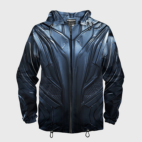 Мужская ветровка Металлический карбон / 3D-Черный – фото 1