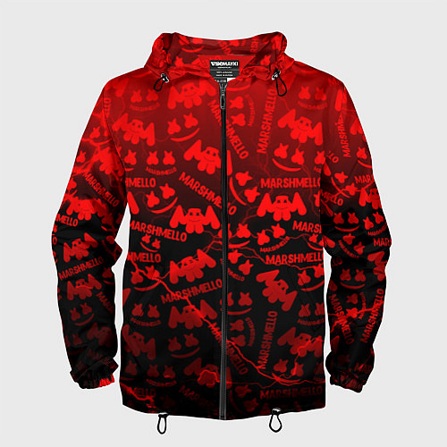 Мужская ветровка Marshmello storm / 3D-Черный – фото 1