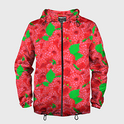 Мужская ветровка Ягода малина паттерн