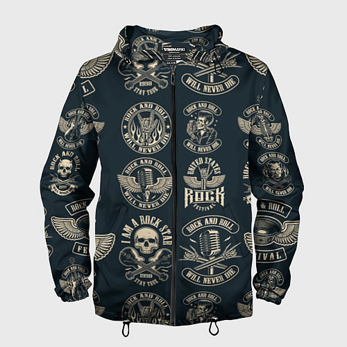 Мужская ветровка Я рок звезда / 3D-Черный – фото 1