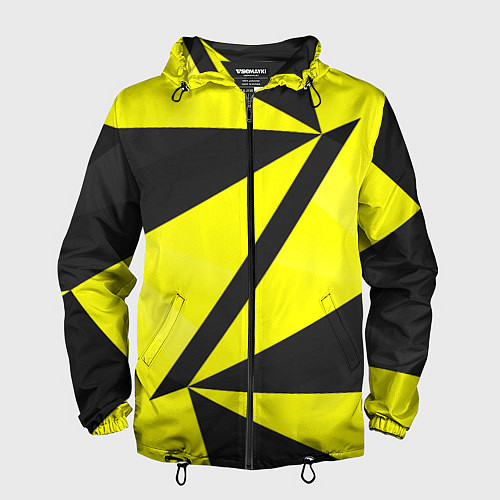 Мужская ветровка Абстрактные стекло / 3D-Черный – фото 1