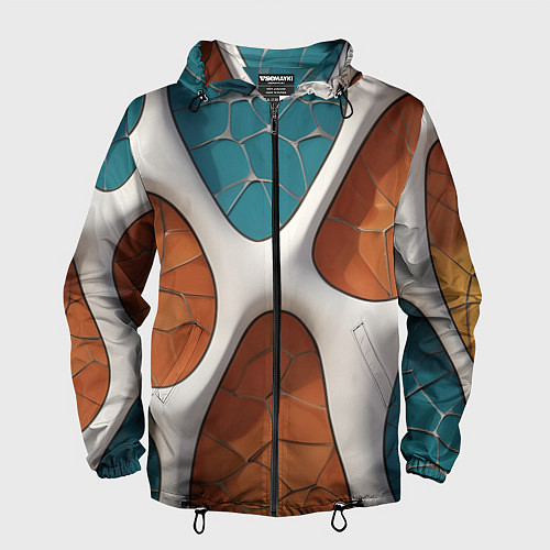 Мужская ветровка Вдохновлено Антонио Гауди / 3D-Черный – фото 1