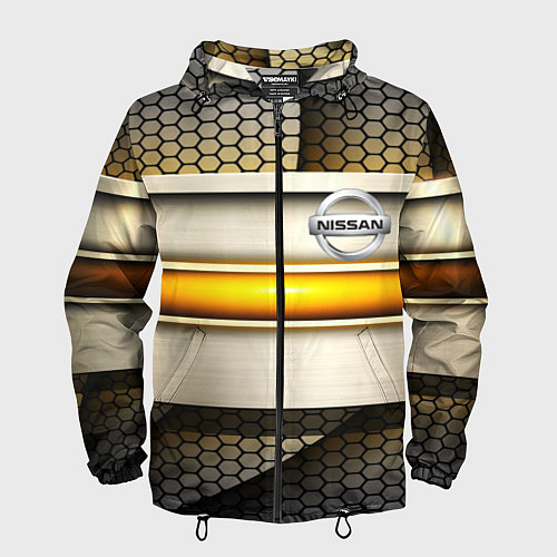 Мужская ветровка Nissan sport avto metal / 3D-Черный – фото 1