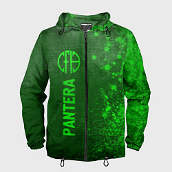 Ветровка с капюшоном мужская Pantera - green gradient по-вертикали, цвет: 3D-черный