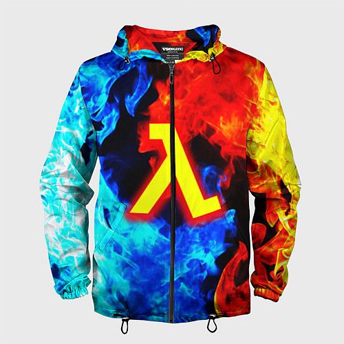 Мужская ветровка Халф лайф огненный стиль / 3D-Черный – фото 1