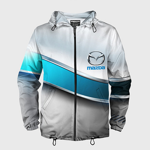 Мужская ветровка Mazda geometry auto / 3D-Черный – фото 1