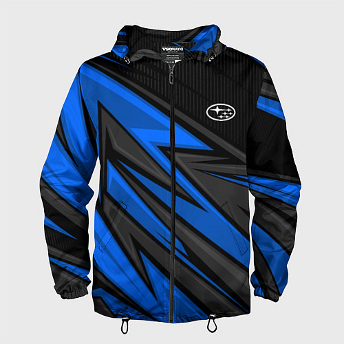 Мужская ветровка Субару - синяя спорт униформа / 3D-Черный – фото 1