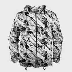 Мужская ветровка Гранж текстура отпечатки краски