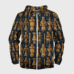 Мужская ветровка Ладья ферзь пешка и другие шахматные фигуры