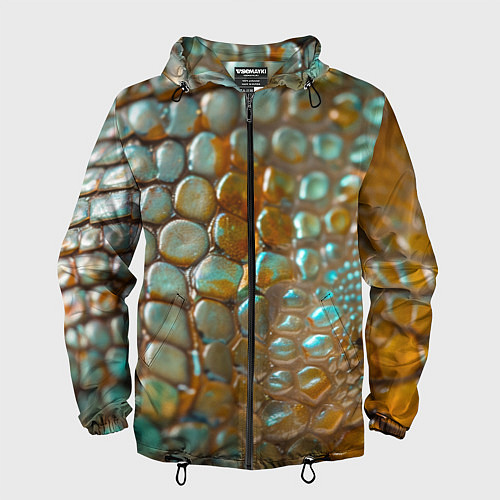 Мужская ветровка Почувствуй себя змеей / 3D-Черный – фото 1