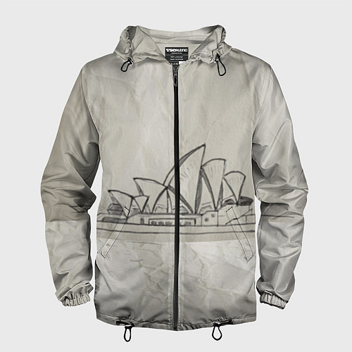 Мужская ветровка Сидней / 3D-Черный – фото 1