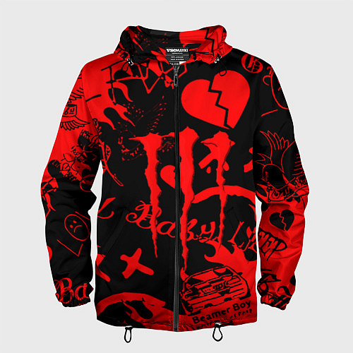 Мужская ветровка Lil peep monster energy / 3D-Черный – фото 1