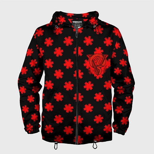 Мужская ветровка Bullet for my valentine pattern / 3D-Черный – фото 1