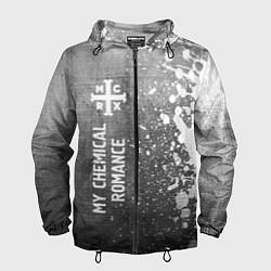 Ветровка с капюшоном мужская My Chemical Romance - grey gradient по-вертикали, цвет: 3D-черный