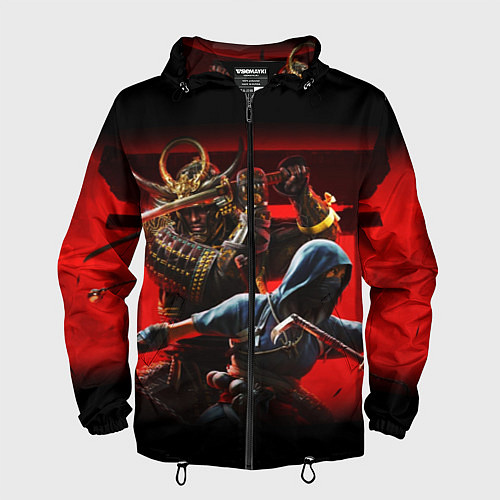 Мужская ветровка Assassins Creed Тени / 3D-Черный – фото 1