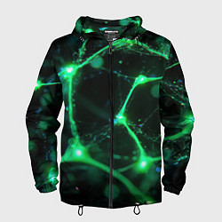 Мужская ветровка Зеленый нейроны