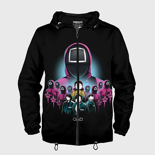 Мужская ветровка Персонажи в Sguid game / 3D-Черный – фото 1