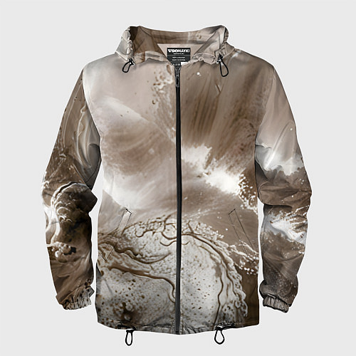 Мужская ветровка Песок и вода / 3D-Черный – фото 1