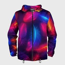 Мужская ветровка Вспыхивающие перья - неоновое свечение