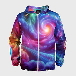 Мужская ветровка Neon space fantasy