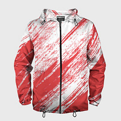 Мужская ветровка The color is white and red