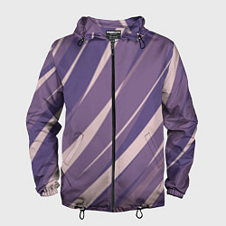 Мужская ветровка Фиолетовый абстрактные полосы
