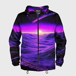 Мужская ветровка Космический пейзаж и комета