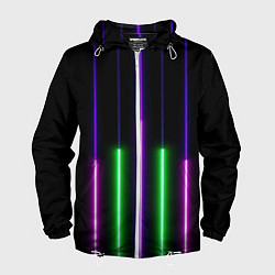 Мужская ветровка Color Purple green pink