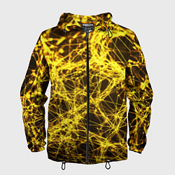 Мужская ветровка Золотые нити текстура