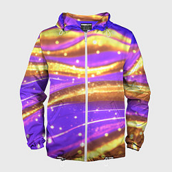 Мужская ветровка Блестящая волнистая текстура