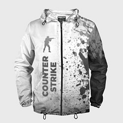 Мужская ветровка Counter Strike - white gradient по-вертикали