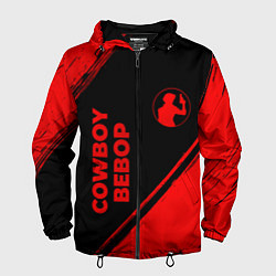 Мужская ветровка Cowboy Bebop - red gradient вертикально