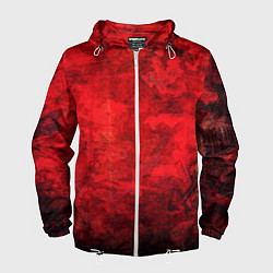 Мужская ветровка Абстракция - red shabby wall