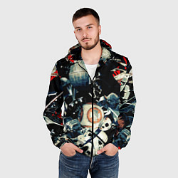 Ветровка с капюшоном мужская Звездные войны персонажи, цвет: 3D-черный — фото 2