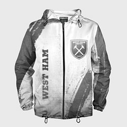 Мужская ветровка West Ham - white gradient вертикально