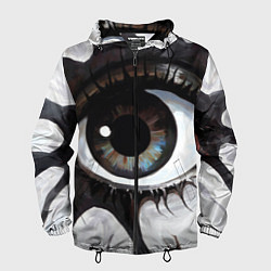 Мужская ветровка Глаз и щупальца - психоделика