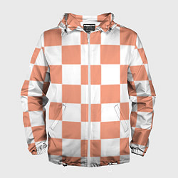 Мужская ветровка Квадраты оранжевые