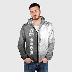 Ветровка с капюшоном мужская Garbage - grey gradient по-вертикали, цвет: 3D-черный — фото 2