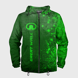 Мужская ветровка Great Wall - green gradient по-вертикали