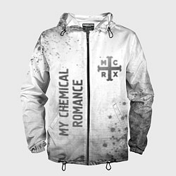 Ветровка с капюшоном мужская My Chemical Romance - white gradient вертикально, цвет: 3D-черный