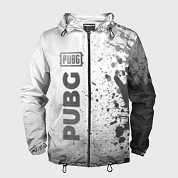 Ветровка с капюшоном мужская PUBG - white gradient по-вертикали, цвет: 3D-черный