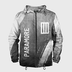 Ветровка с капюшоном мужская Paramore - grey gradient вертикально, цвет: 3D-черный