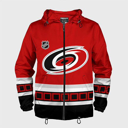 Мужская ветровка Каролина Харрикейнз хоккей / 3D-Черный – фото 1