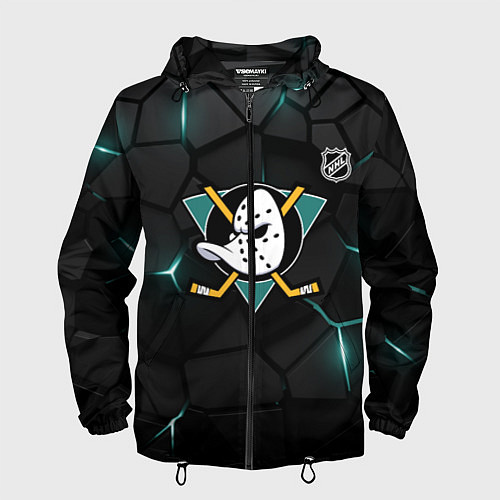 Мужская ветровка Анахайм Дакс - плиты с подсветкой / 3D-Черный – фото 1