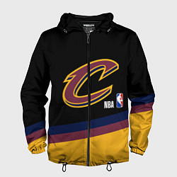 Ветровка с капюшоном мужская Cleveland Cavaliers NBA basketball, цвет: 3D-черный