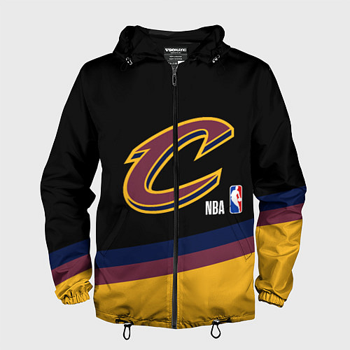 Мужская ветровка Cleveland Cavaliers NBA basketball / 3D-Черный – фото 1