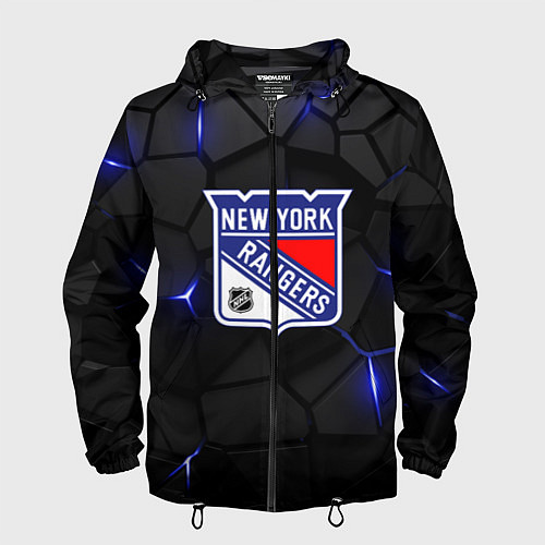 Мужская ветровка Нью Йорк Рейнджерс - НХЛ хоккей / 3D-Черный – фото 1
