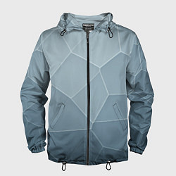 Ветровка с капюшоном мужская Текстура из неровных плит, цвет: 3D-черный