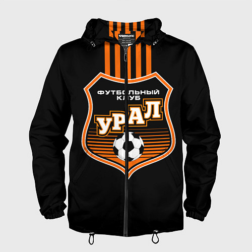 Мужская ветровка ФК Урал - полоски / 3D-Черный – фото 1